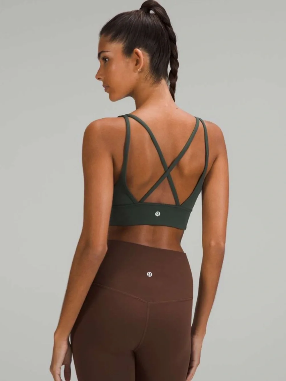 EUC Lululemon Matching Smoked Spruce Set. Size Top 8/Bottom 6